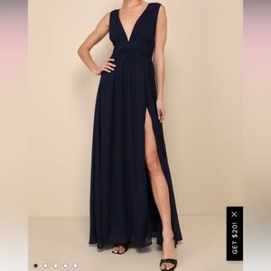 Lulu’s Heavenly Hues Navy Dress L